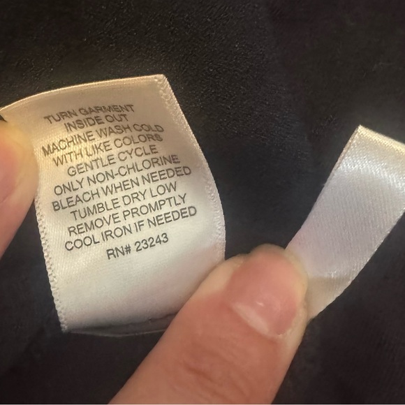 New York & Company Tie Waist Navy Dress - Picture 7 of 7